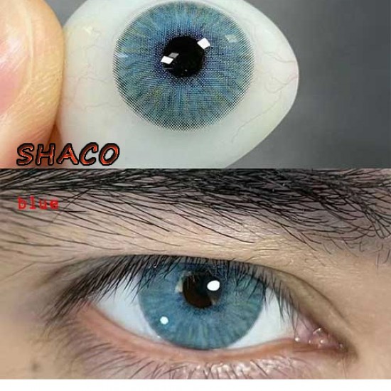 B-SHACO BLUE COLOR SOFT CONTACT LENS (2PCS/PAIR)