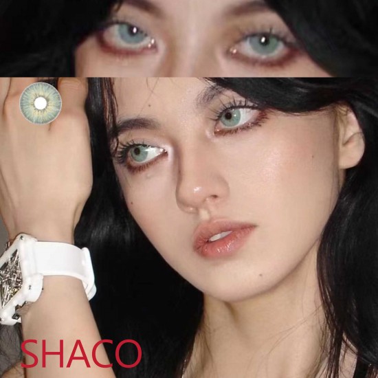 B-SHACO GREEN COLOR SOFT CONTACT LENS (2PCS/PAIR)