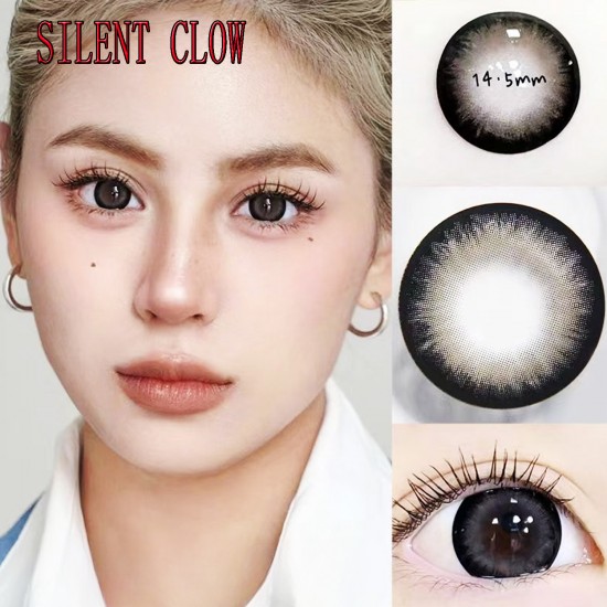 B-SILENT CLOW BLACK COLOR SOFT CONTACT LENS (2PCS/PAIR)