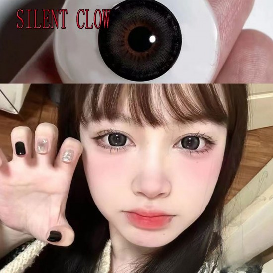 B-SILENT CLOW BLACK COLOR SOFT CONTACT LENS (2PCS/PAIR)