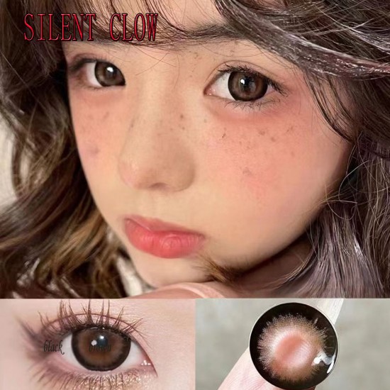 B-SILENT CLOW BROWN COLOR SOFT CONTACT LENS (2PCS/PAIR)