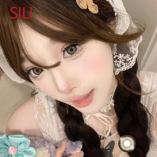 B-SILI KHAKI COLOR SOFT CONTACT LENS (2PCS/PAIR)