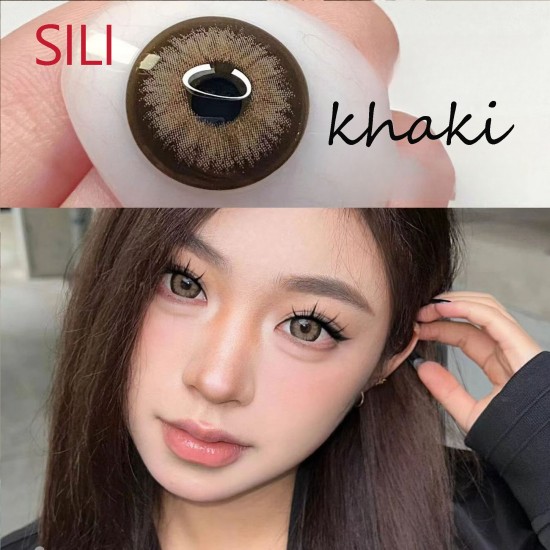 B-SILI KHAKI COLOR SOFT CONTACT LENS (2PCS/PAIR)