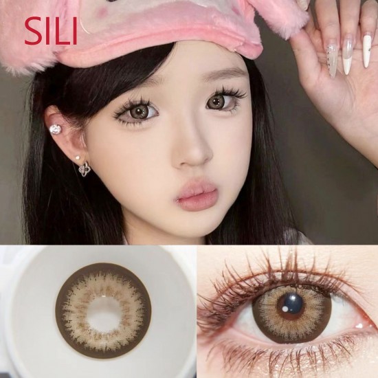 B-SILI KHAKI COLOR SOFT CONTACT LENS (2PCS/PAIR)