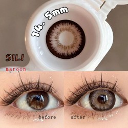 B-SILI MAROON COLOR SOFT CONTACT LENS (2PCS/PAIR)