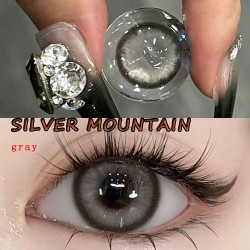 B-SILVER MOUNTAIN GRAY COLOR SOFT CONTACT LENS (2PCS/PAIR)