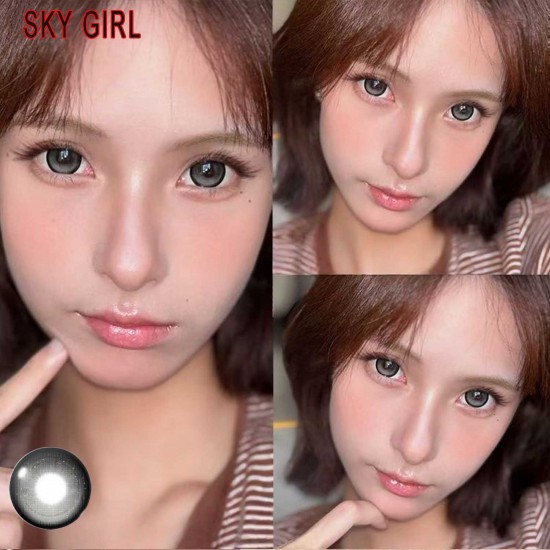 B-SKY GIRL GRAY COLOR SOFT CONTACT LENS (2PCS/PAIR)