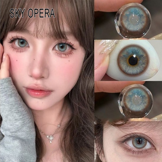 A-SKY OPERA GRAY COLOR SOFT CONTACT LENS (2PCS/PAIR)