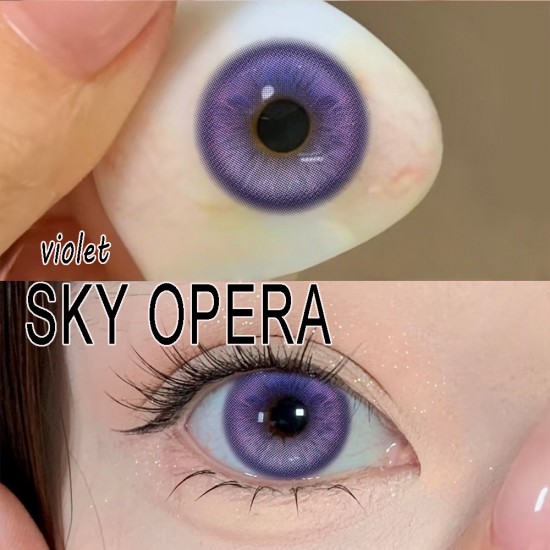 A-SKY OPERA VIOLET COLOR SOFT CONTACT LENS (2PCS/PAIR)