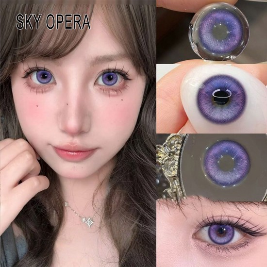 A-SKY OPERA VIOLET COLOR SOFT CONTACT LENS (2PCS/PAIR)