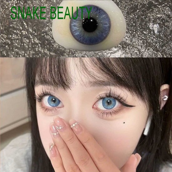 B-SNAKE BEAUTY BLUE COLOR SOFT CONTACT LENS (2PCS/PAIR)