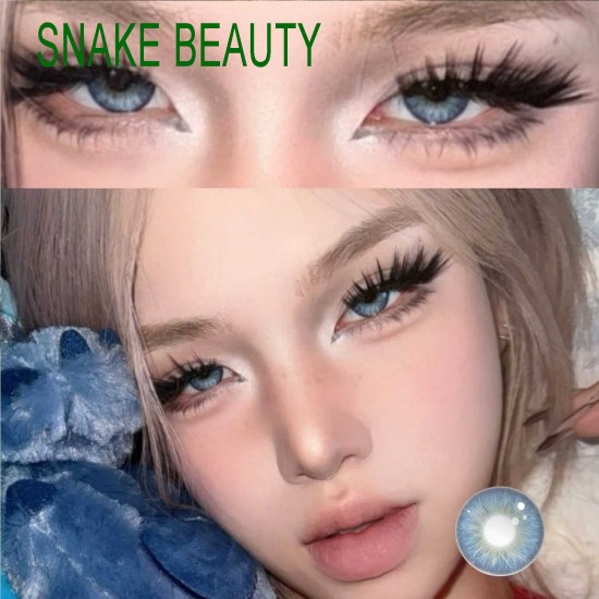 B-SNAKE BEAUTY BLUE COLOR SOFT CONTACT LENS (2PCS/PAIR)