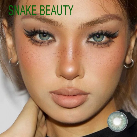 B-SNAKE BEAUTY GREEN COLOR SOFT CONTACT LENS (2PCS/PAIR)