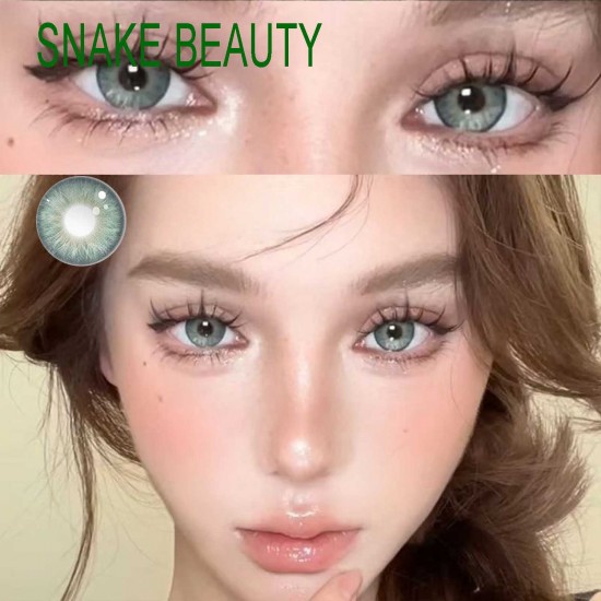 B-SNAKE BEAUTY GREEN COLOR SOFT CONTACT LENS (2PCS/PAIR)