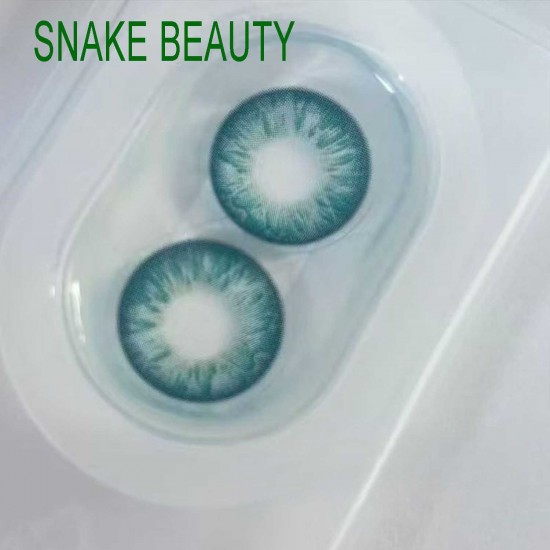 B-SNAKE BEAUTY GREEN COLOR SOFT CONTACT LENS (2PCS/PAIR)