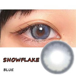 B-SNOWFLAKE BLUE COLOR SOFT CONTACT LENS (2PCS/PAIR)