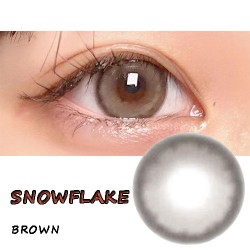 B-SNOWFLAKE BROWN COLOR SOFT CONTACT LENS (2PCS/PAIR)