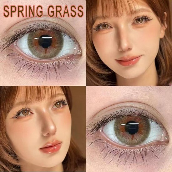 B-SPRING GRASS BROWN COLOR CONTACT LENS (2PCS/PAIR)