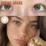 B-SPRING GRASS BROWN COLOR CONTACT LENS (2PCS/PAIR)