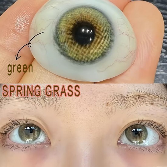 B-SPRING GRASS GREEN COLOR CONTACT LENS (2PCS/PAIR)