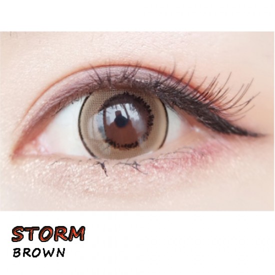 B-STORM BROWN COLOR CONTACT LENS (2PCS/PAIR)