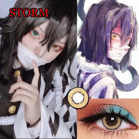 B-STORM BROWN COLOR CONTACT LENS (2PCS/PAIR)