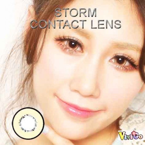 B-STORM BROWN COLOR CONTACT LENS (2PCS/PAIR)