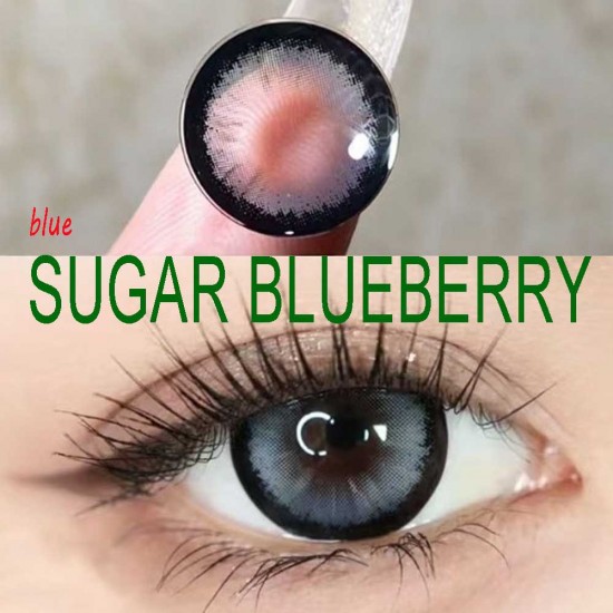 B-SUGAR BLUEBERRY COLOR SOFT CONTACT LENS (2PCS/PAIR)