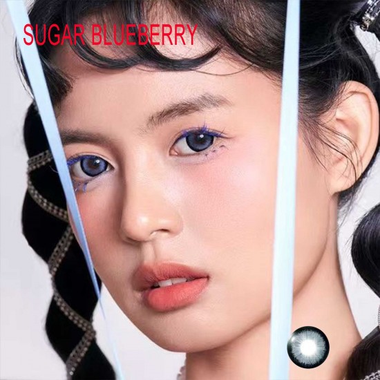B-SUGAR BLUEBERRY COLOR SOFT CONTACT LENS (2PCS/PAIR)