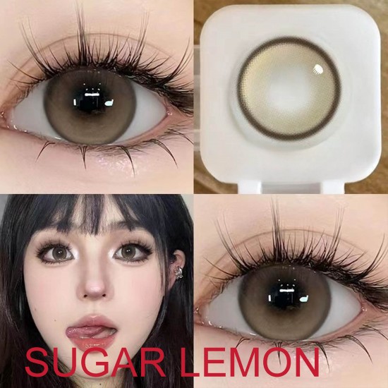 B-SUGAR LEMON BROWN COLOR SOFT CONTACT LENS (2PCS/PAIR)