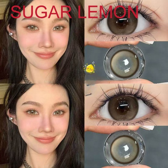 B-SUGAR LEMON BROWN COLOR SOFT CONTACT LENS (2PCS/PAIR)
