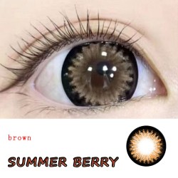 B-SUMMER BERRY BROWN COLOR SOFT CONTACT LENS (2PCS/PAIR)