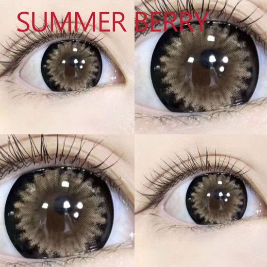 B-SUMMER BERRY BROWN COLOR SOFT CONTACT LENS (2PCS/PAIR)