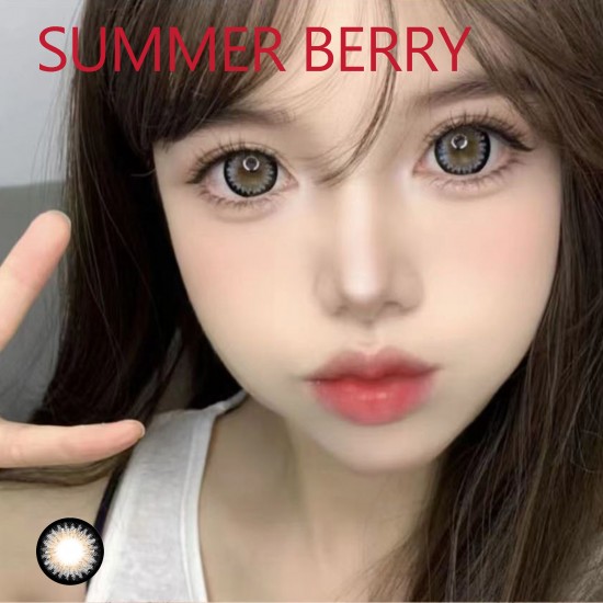 B-SUMMER BERRY GRAY COLOR SOFT CONTACT LENS (2PCS/PAIR)