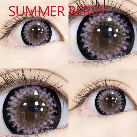 B-SUMMER BERRY PINK COLOR SOFT CONTACT LENS (2PCS/PAIR)