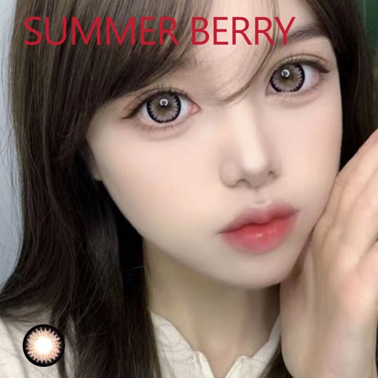 B-SUMMER BERRY PINK COLOR SOFT CONTACT LENS (2PCS/PAIR)