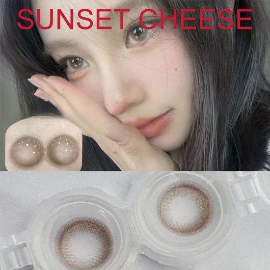 B-SUNSET CHEEZE BROWN COLOR SOFT CONTACT LENS (2PCS/PAIR) B-SUNSET CHEEZE BROWN COLOR SOFT CONTACT LENS (2PCS/PAIR)