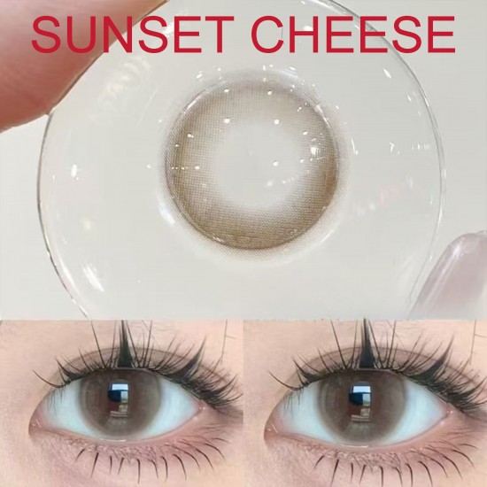 B-SUNSET CHEEZE BROWN COLOR SOFT CONTACT LENS (2PCS/PAIR) B-SUNSET CHEEZE BROWN COLOR SOFT CONTACT LENS (2PCS/PAIR)