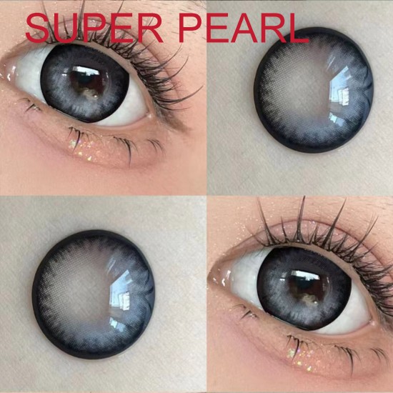 B-SUPER PEARL BLACK COLOR SOFT CONTACT LENS (2PCS/PAIR)