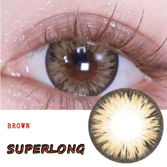 B-SUPERLONG BROWN COLOR SOFT CONTACT LENS (2PCS/PAIR)