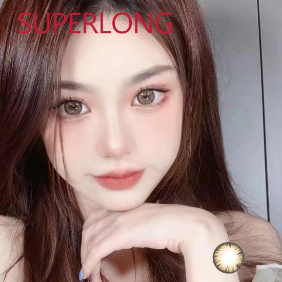 B-SUPERLONG BROWN COLOR SOFT CONTACT LENS (2PCS/PAIR)