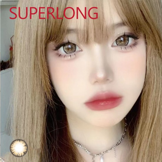 B-SUPERLONG BROWN COLOR SOFT CONTACT LENS (2PCS/PAIR)