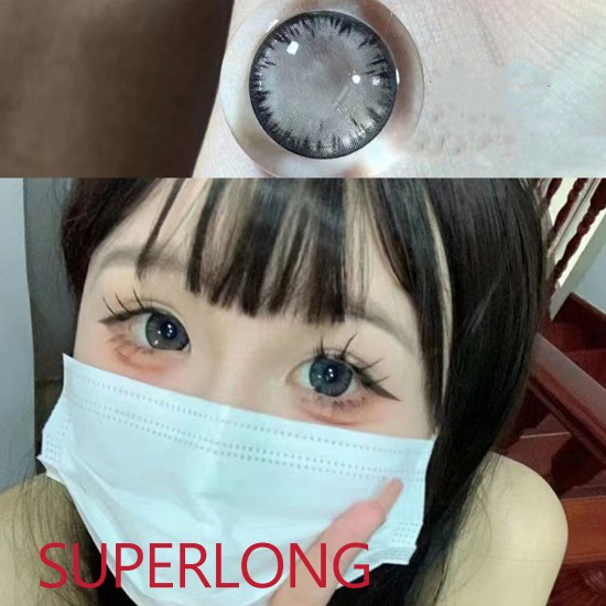 B-SUPERLONG GRAY COLOR SOFT CONTACT LENS (2PCS/PAIR)