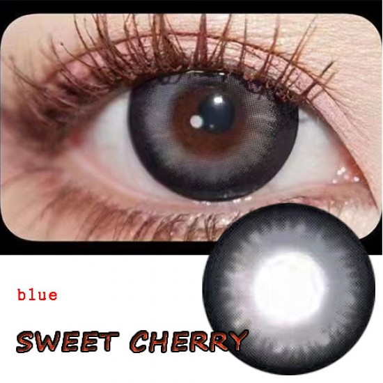 B-SWEET CHERRY BLUE COLOR SOFT CONTACT LENS (2PCS/PAIR)