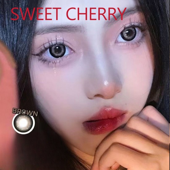 B-SWEET CHERRY BROWN COLOR SOFT CONTACT LENS (2PCS/PAIR) B-SWEET CHERRY BROWN COLOR SOFT CONTACT LENS (2PCS/PAIR)