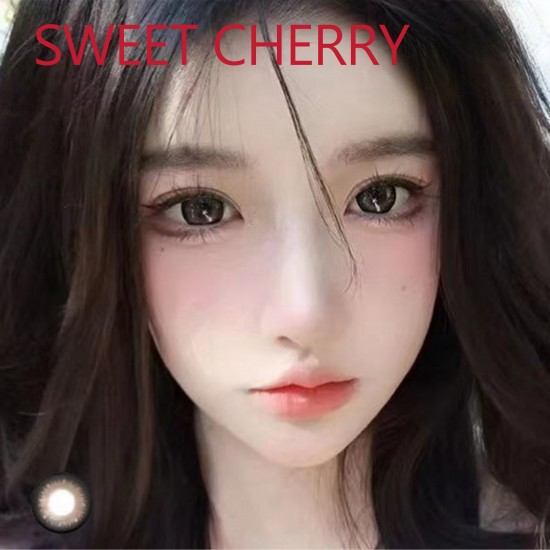B-SWEET CHERRY BROWN COLOR SOFT CONTACT LENS (2PCS/PAIR) B-SWEET CHERRY BROWN COLOR SOFT CONTACT LENS (2PCS/PAIR)