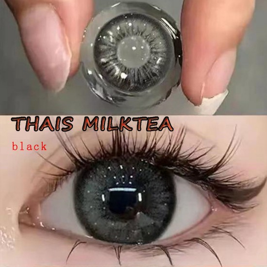 B-THAIS MILKTEA BLACK COLOR SOFT CONTACT LENS (2PCS/PAIR)