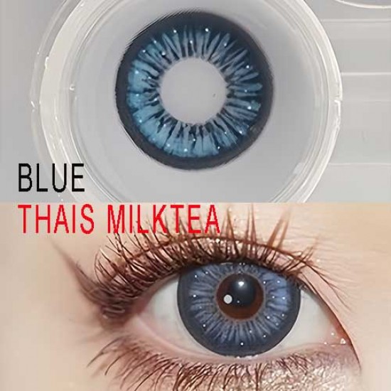 B-THAIS MILKTEA BLUE COLOR SOFT CONTACT LENS (2PCS/PAIR)