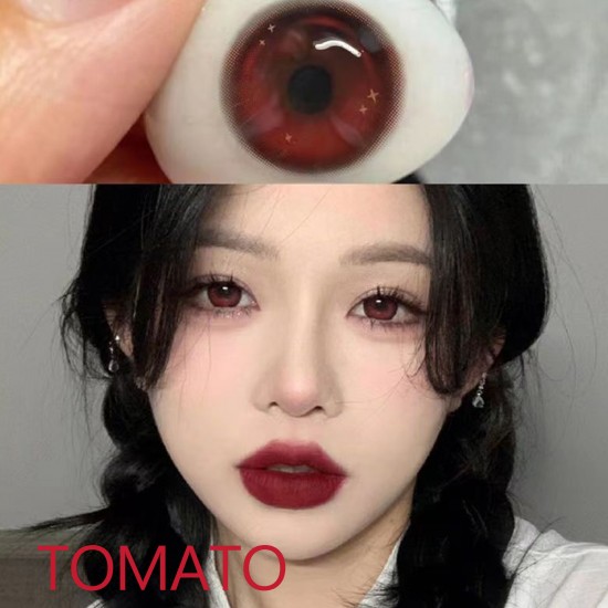 A-TOMATO RED COSPLAY COLOR CONTACT LENS  (2PCS/PAIR)