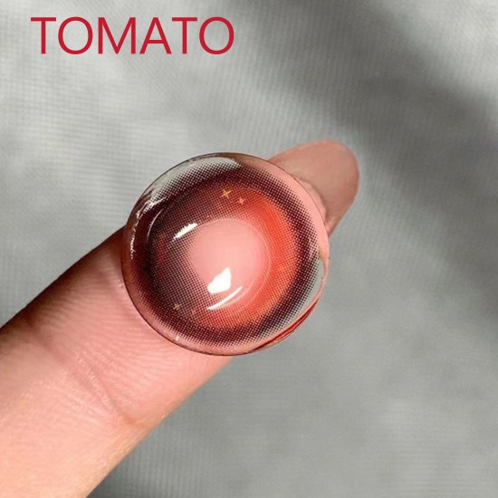 A-TOMATO RED COSPLAY COLOR CONTACT LENS  (2PCS/PAIR)